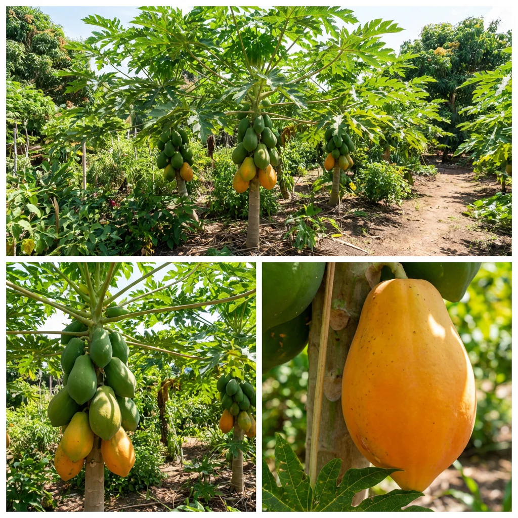 Red Lady Papaya Seeds (Carica papaya) for Home Gardening | Heirloom Fruit Seed Variety - Image 3