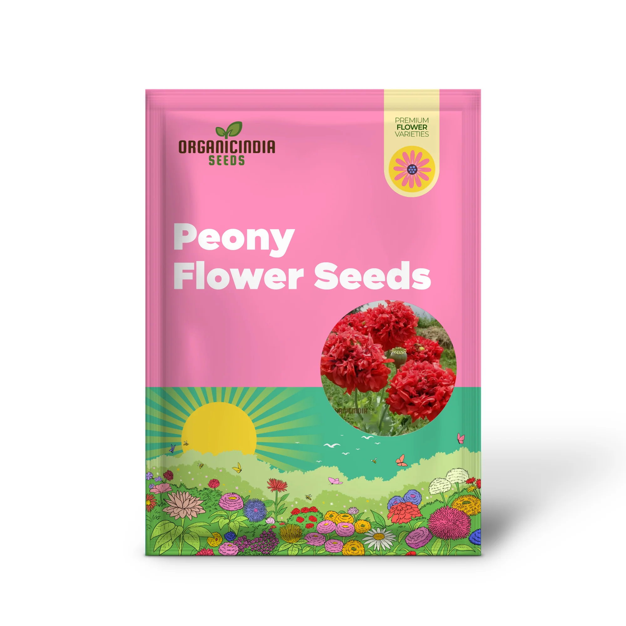 Red Peony Flower Seeds, Transform Your Garden with Stunning Blossoms, Ideal for Planting and Gardening Enthusiasts - Image 2