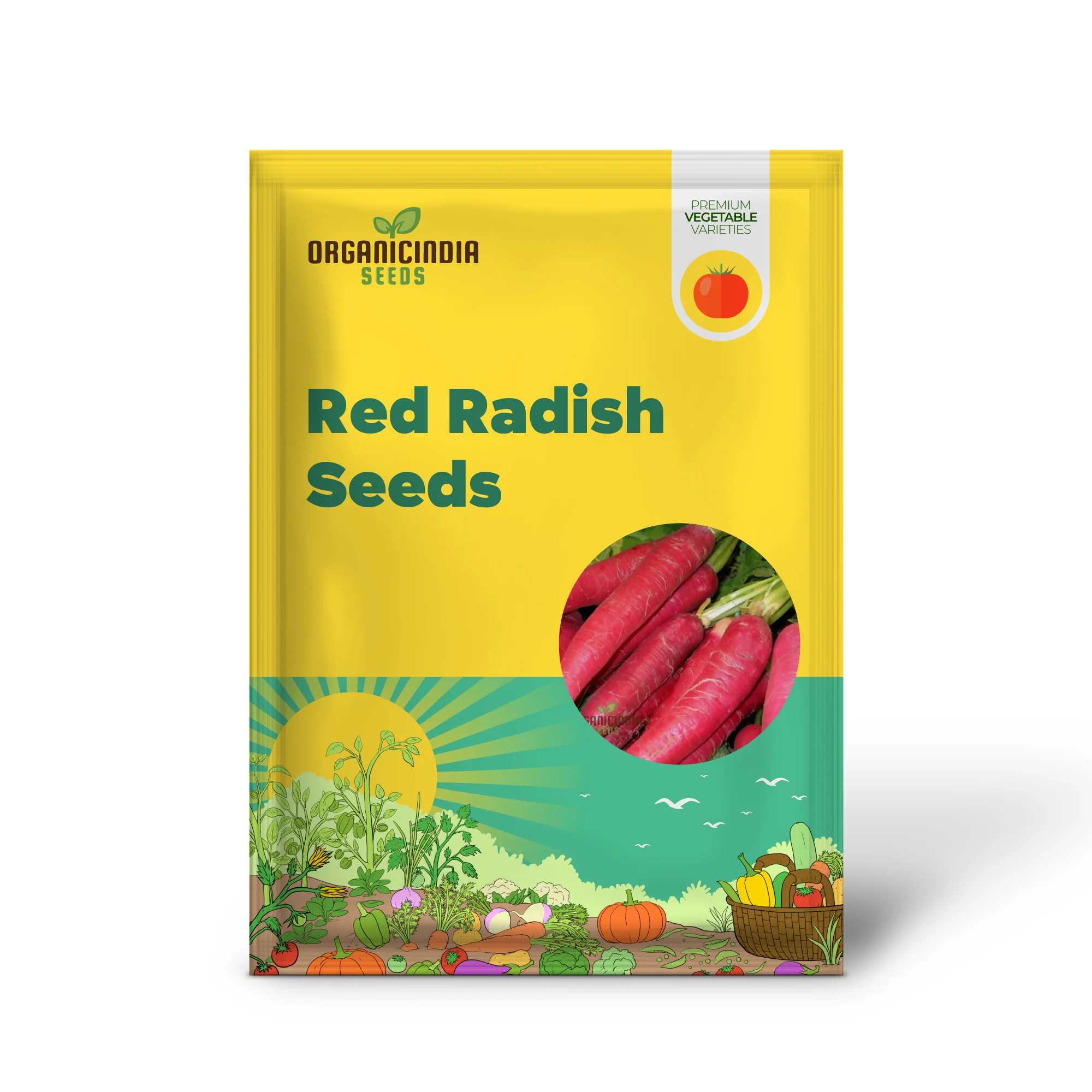 Red Radish Seeds, Fast Growing, Crisp & Flavorful Vegetable Seeds, Perfect for Home Gardening - Image 2