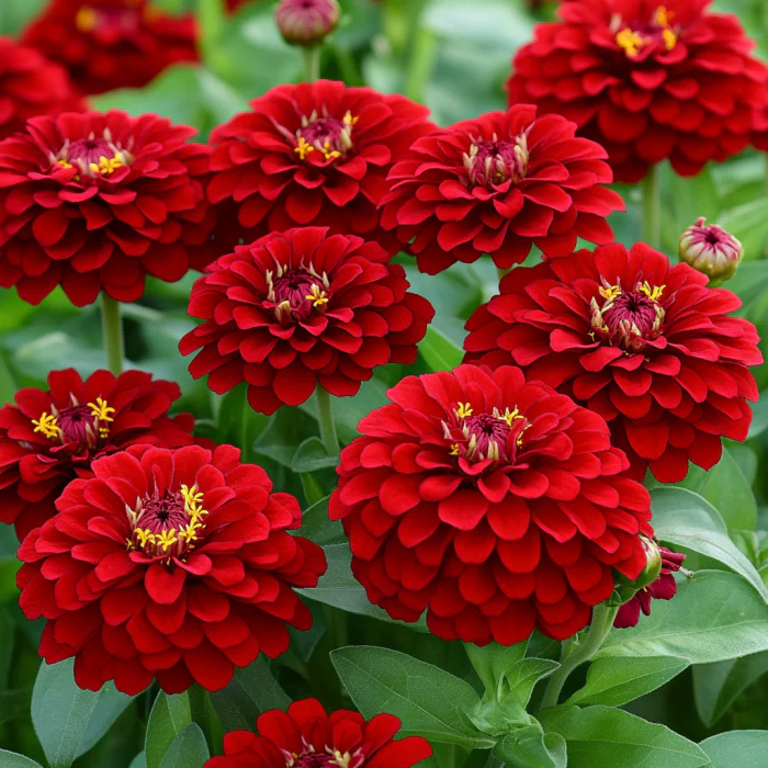 Red Zinnia Seeds, Grow Bright Crimson & Deep Red Blooms - Image 2