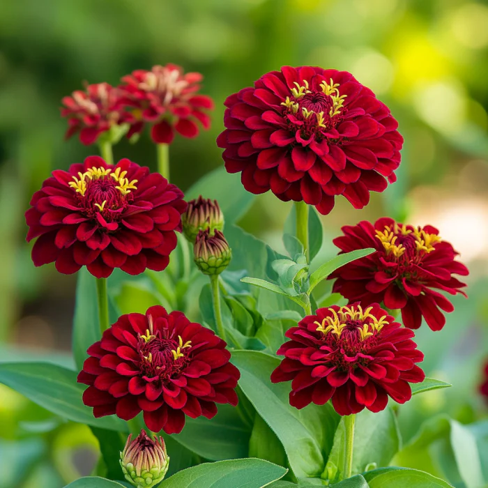 Red Zinnia Seeds, Grow Bright Crimson & Deep Red Blooms - Image 3