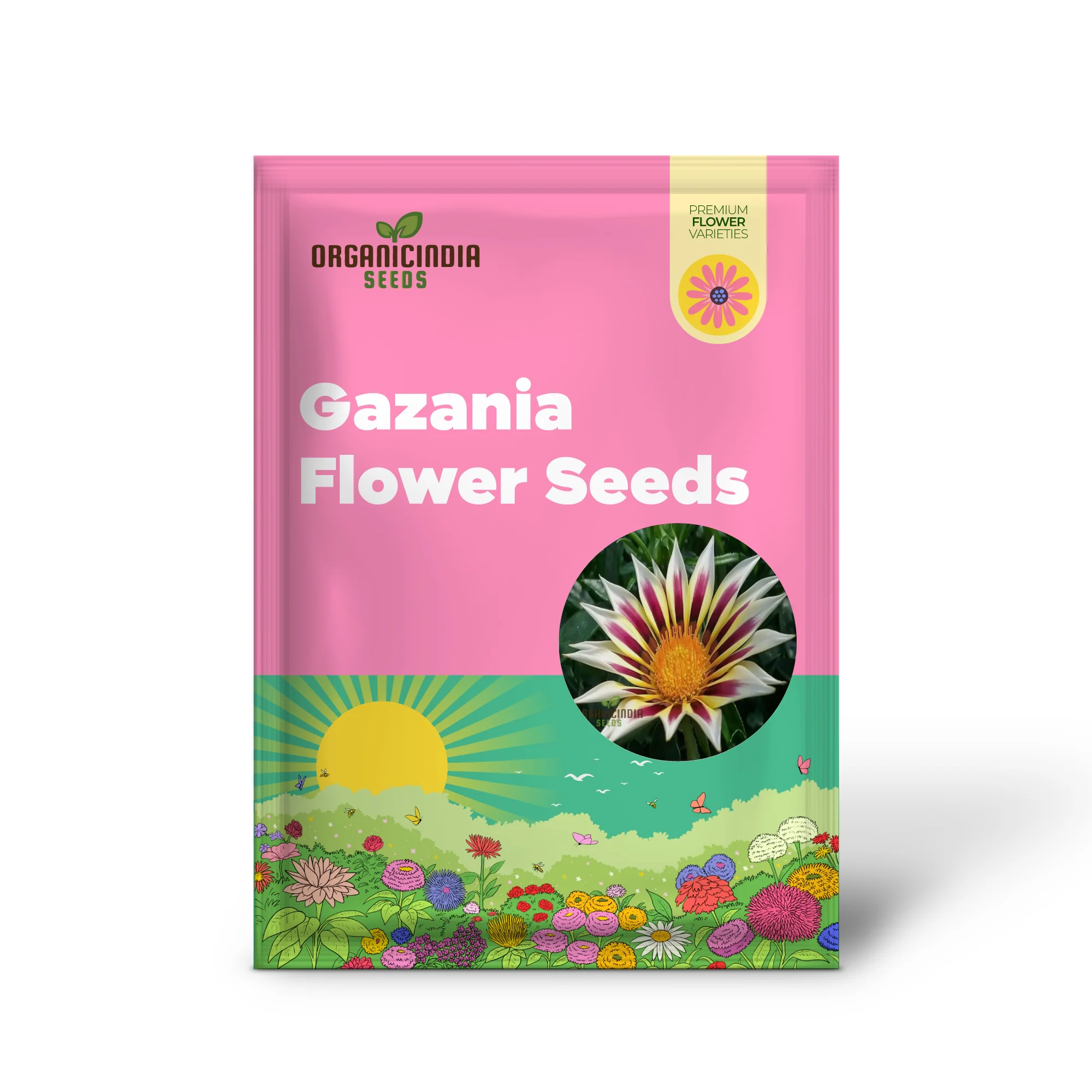 Revitalize Your Garden with Gazania 'New Day Rose Stripe' Seeds: Embrace Fresh Blooms and Vibrant Stripes for a Colorful Start to Your Day - Image 2