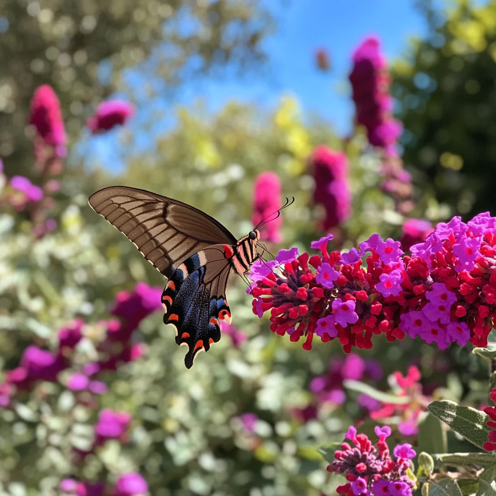 Royal Red Butterfly Bush (Buddleja davidii 'Royal Red') – Vibrant Red-Purple Blooms for Pollinators - Image 3