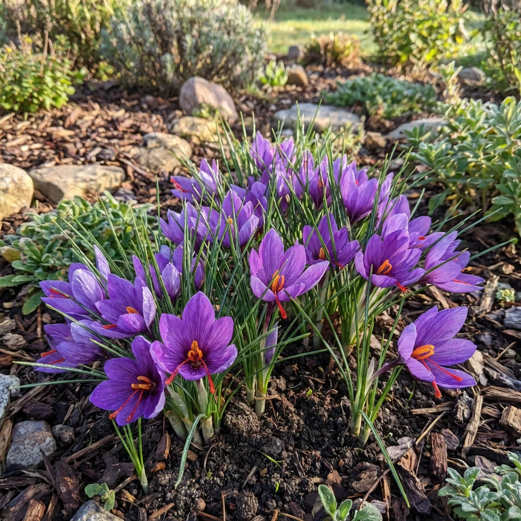 Saffron Crocus Flower Seeds for Planting – Exotic Purple Blooms for Home Garden Cultivation - Image 3