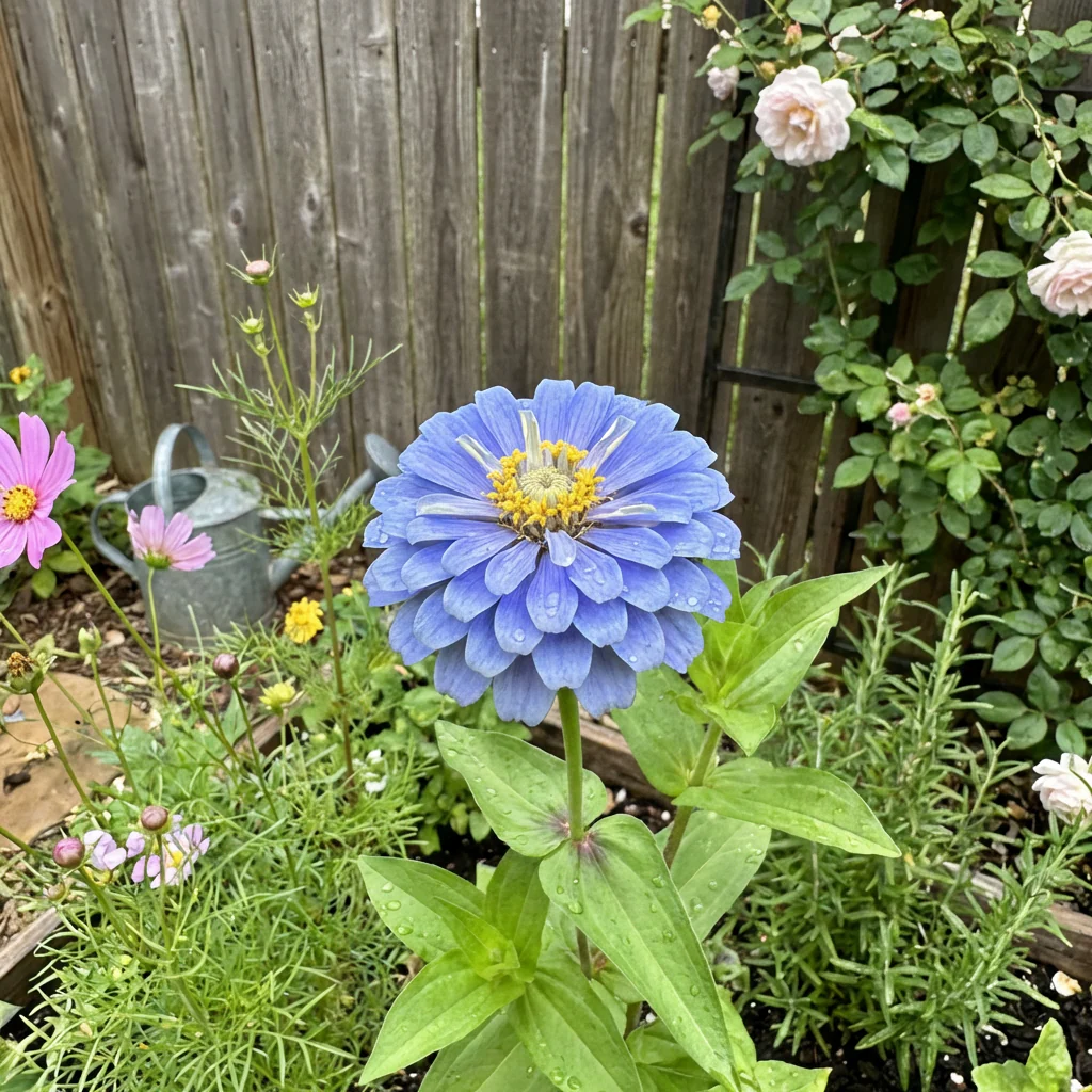 Sky Blue Zinnia Seeds for Planting (Zinnia elegans) – Classic Heirloom Flower - Image 3