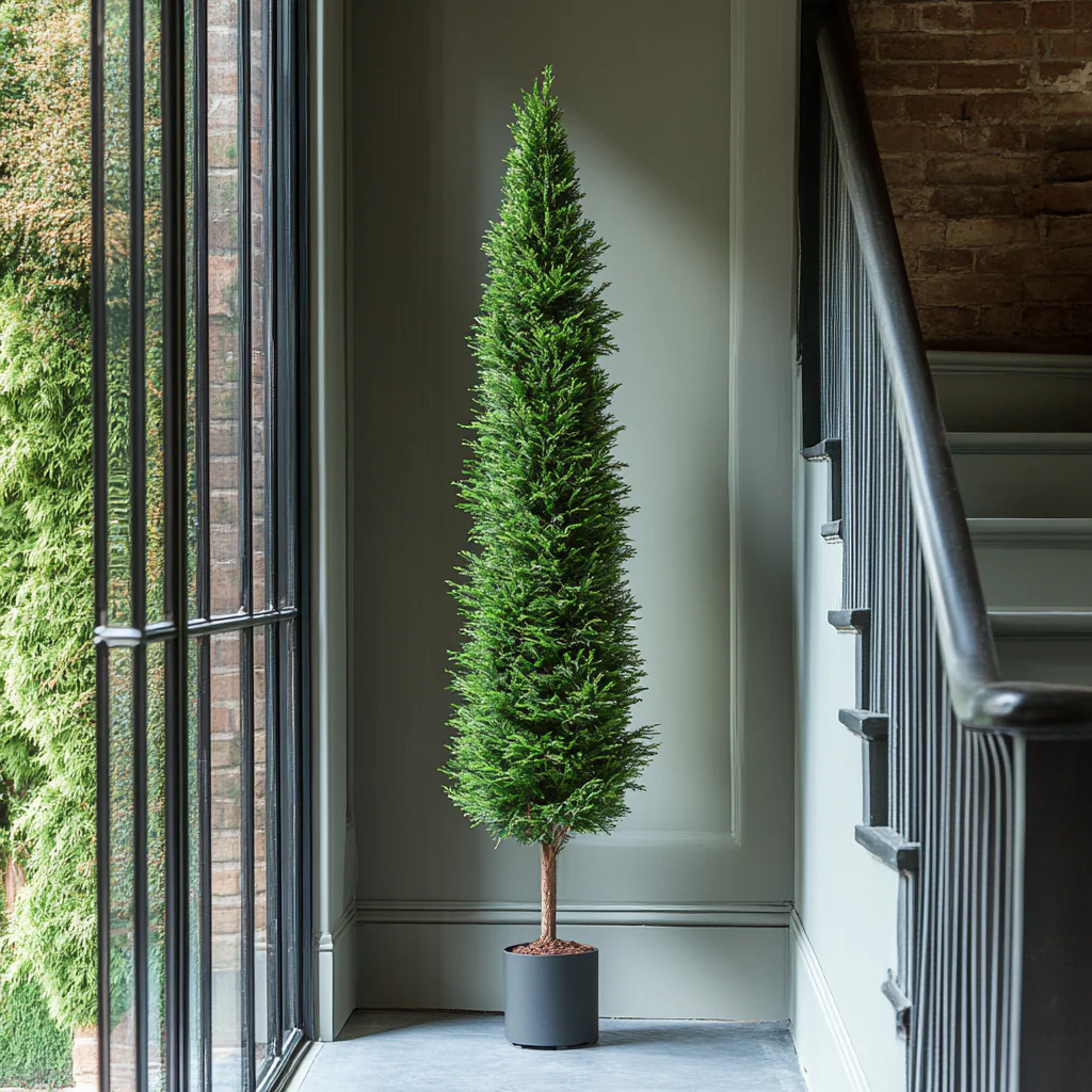 Slim Upright Evergreen Seeds – Narrow-Space Columnar Shrub for Borders & Landscapes