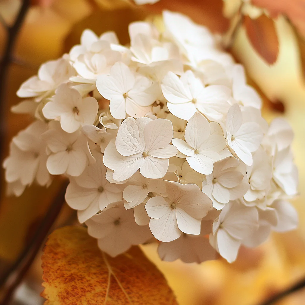 Snow Queen Hydrangea Seeds – Elegant White Cone Blooms & Stunning Fall Foliage - Image 2