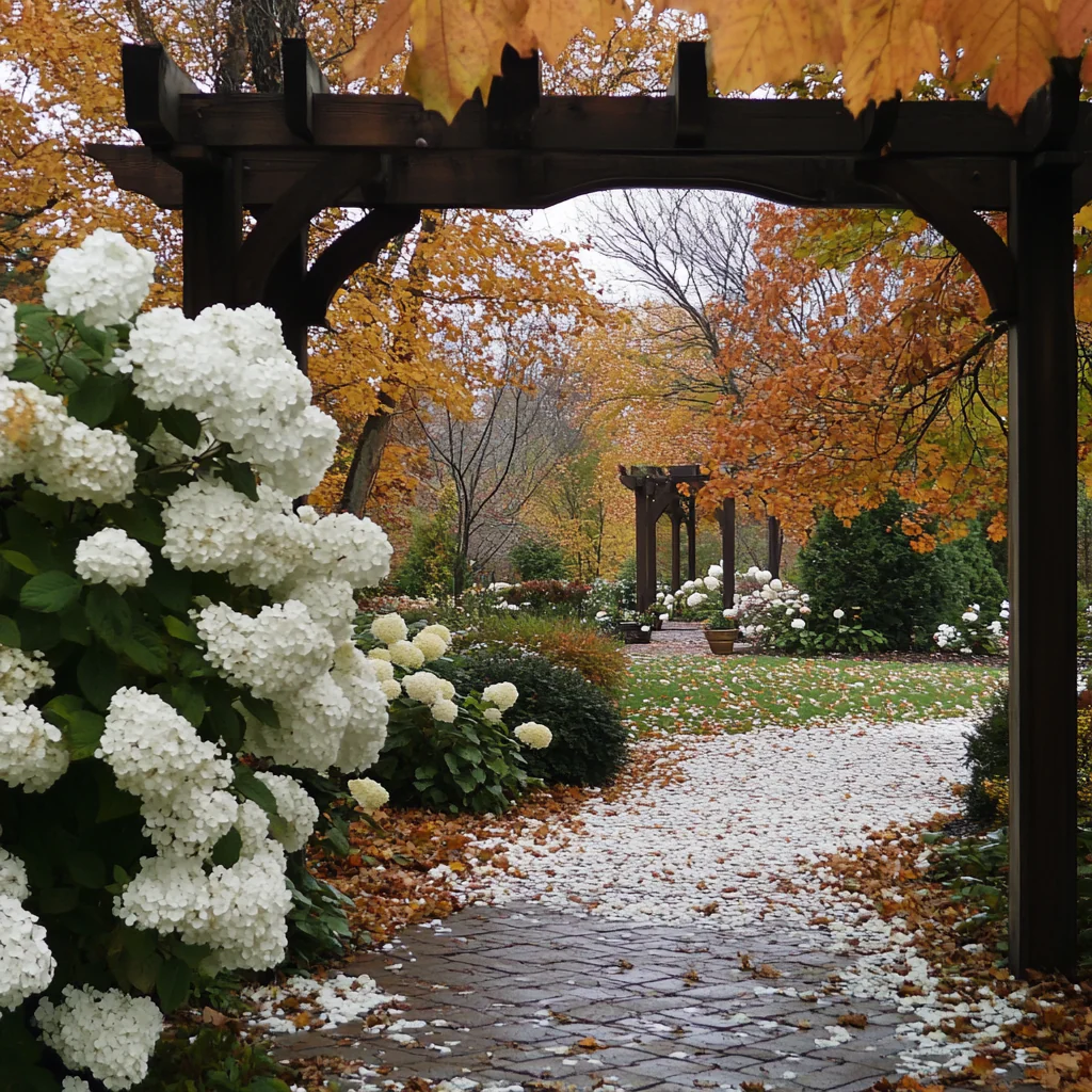 Snow Queen Hydrangea Seeds – Elegant White Cone Blooms & Stunning Fall Foliage - Image 3