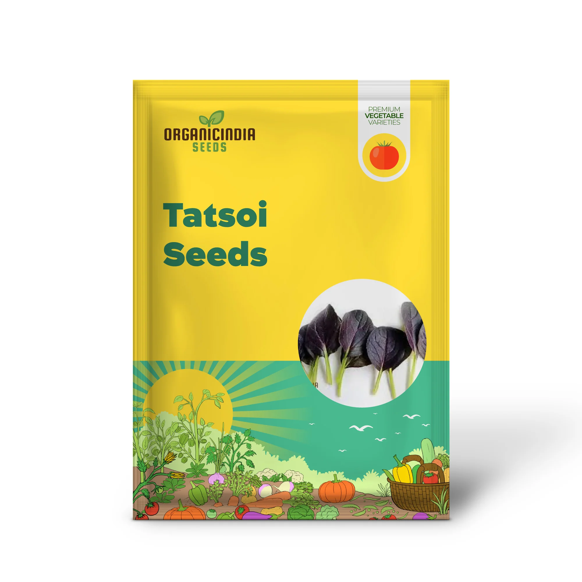 Tatsoi - Red Seeds for Exceptional Gardening - High-Quality, Non-GMO, Easy to Grow, Perfect for Home Gardens and Vegetable Patches - Image 2