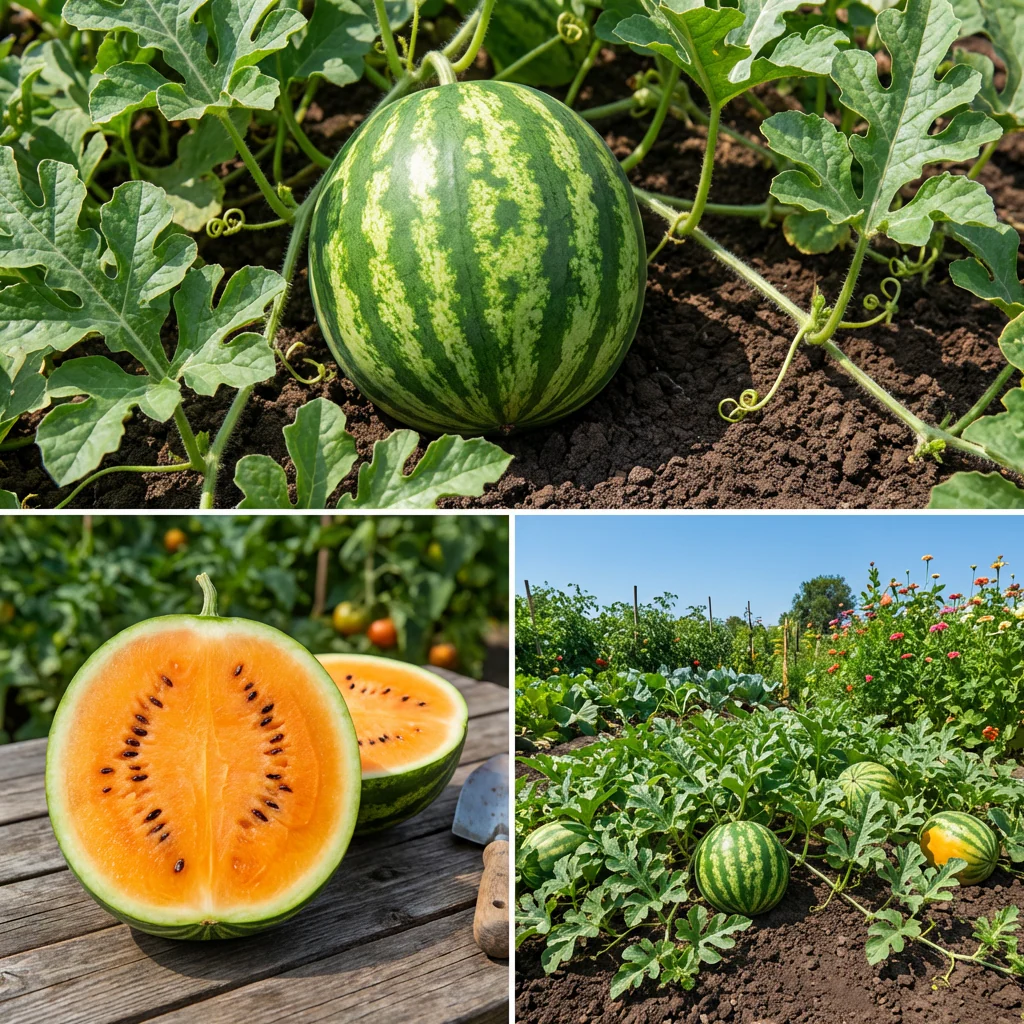 Tendersweet Orange Watermelon (Citrullus lanatus) Fruit Seeds – Sweet Flavor Heirloom Seeds for Garden Growing - Image 3