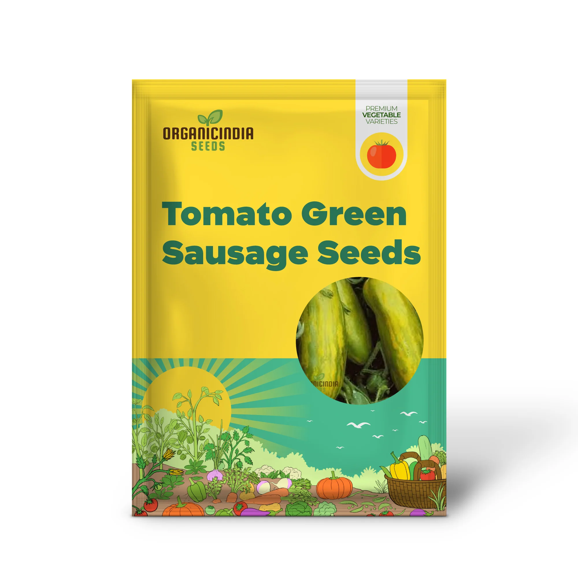 Tomato Green Sausage Seeds for planting, Premium Seeds for Gardening | Buy Online - Image 2
