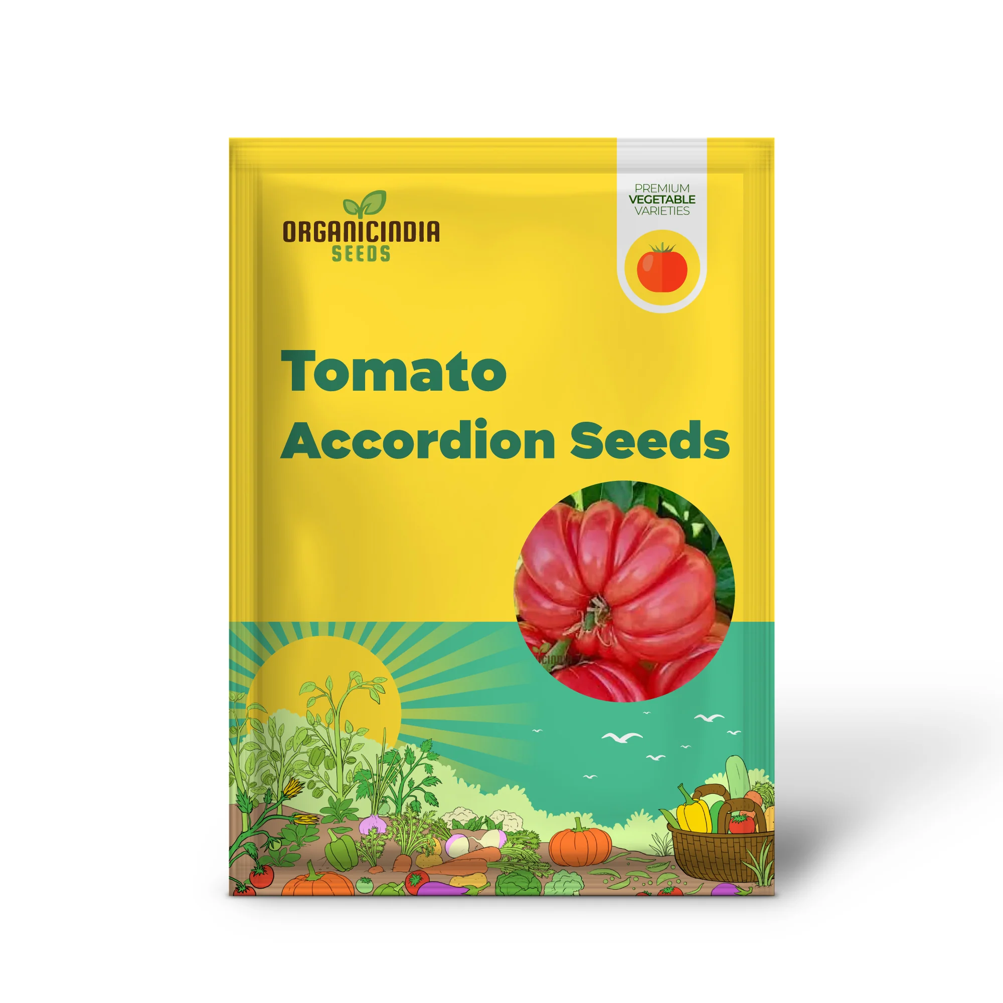 Tomato Pink Accordion Seeds for Gardening | Premium Heirloom Tomato Seeds for Your Garden - Image 2