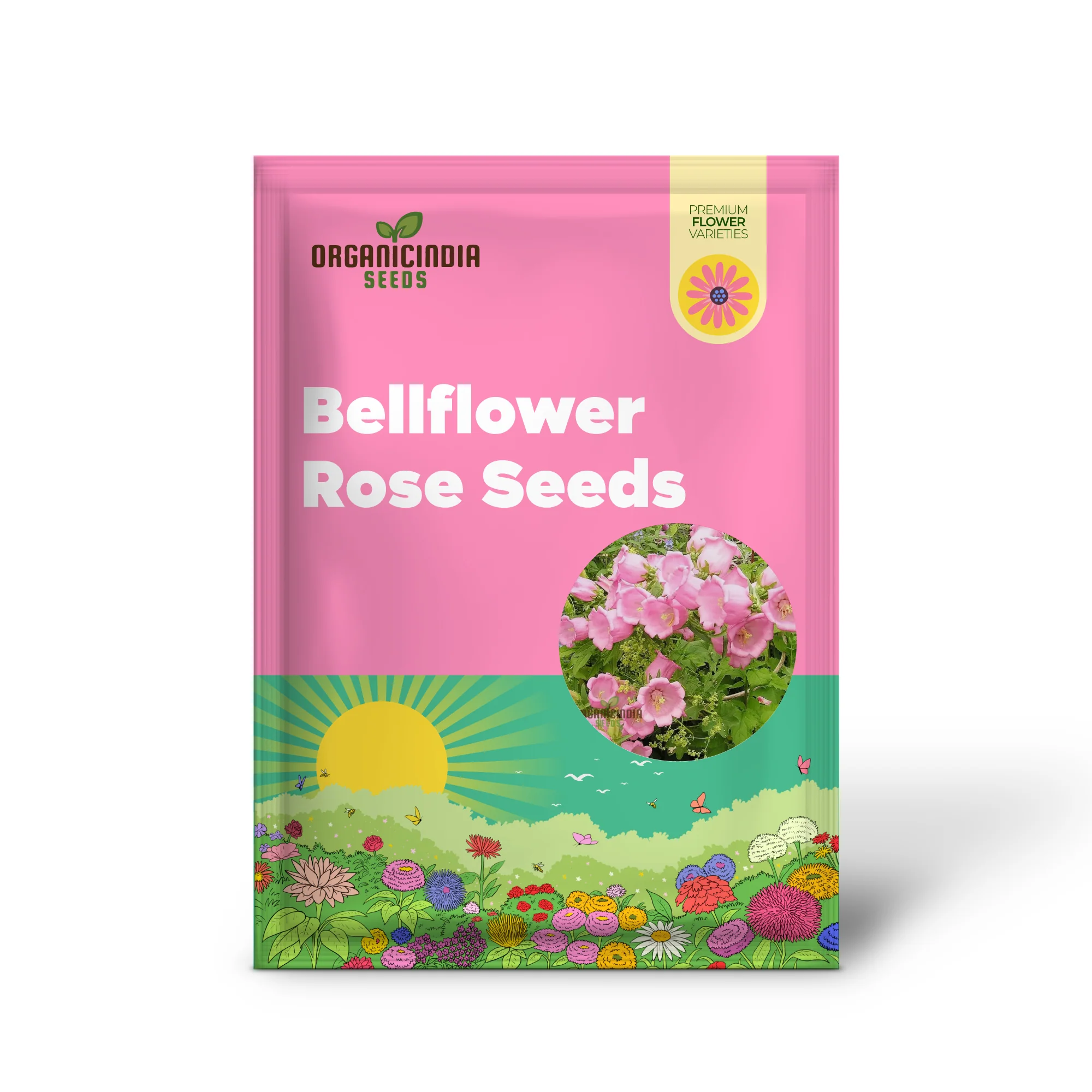 Tussock - Bellflower Single Rose Pink Seeds: Enhance Your Garden with Graceful Blooms – Perfect for Your Gardening Endeavors! - Image 2