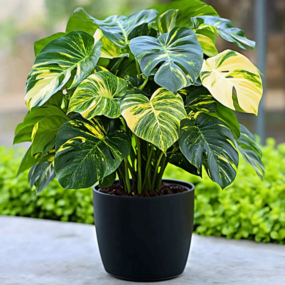 Variegated Monstera Aurea Seeds â Rare Green & Golden-Yellow Foliage Plant - Image 2