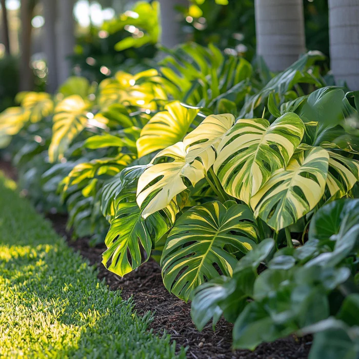 Variegated Monstera Aurea Seeds â Rare Green & Golden-Yellow Foliage Plant - Image 3