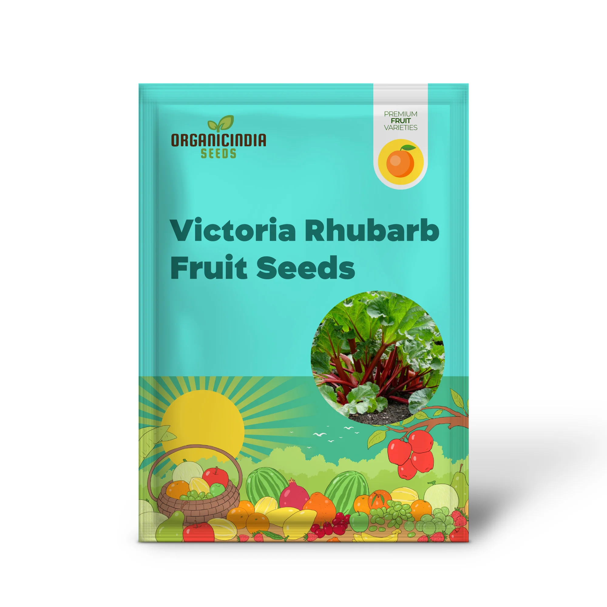 Victoria Rhubarb Vegetable Seeds - Image 2