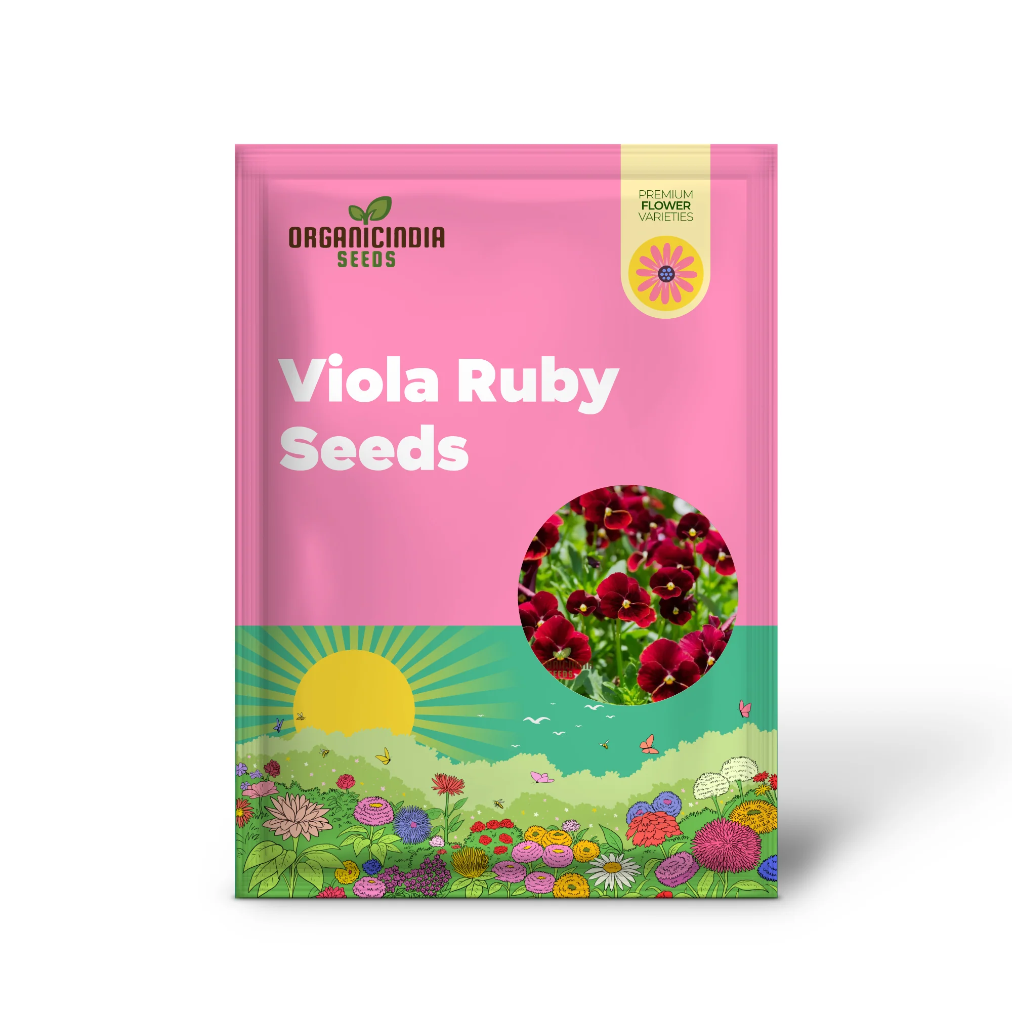 Viola (Pansy) - Arkwright Ruby Seeds – Elevate Your Garden with Rich, Jewel-Toned Blooms! - Image 2