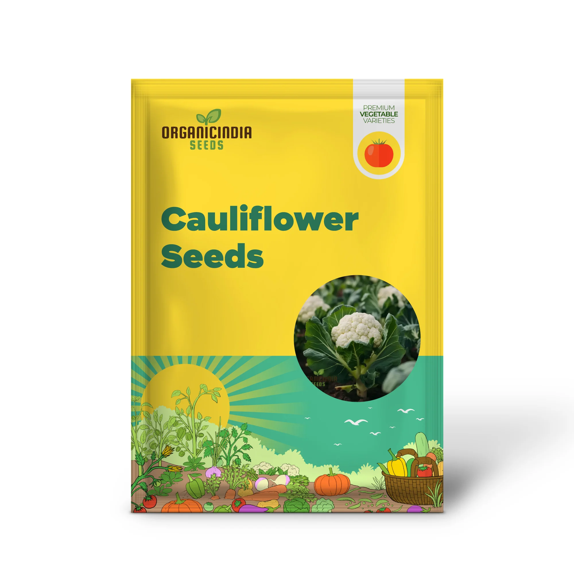 Organic White Cauliflower Seeds - Grow Crisp, Nutrient-Rich Heads in Your Garden - Image 2