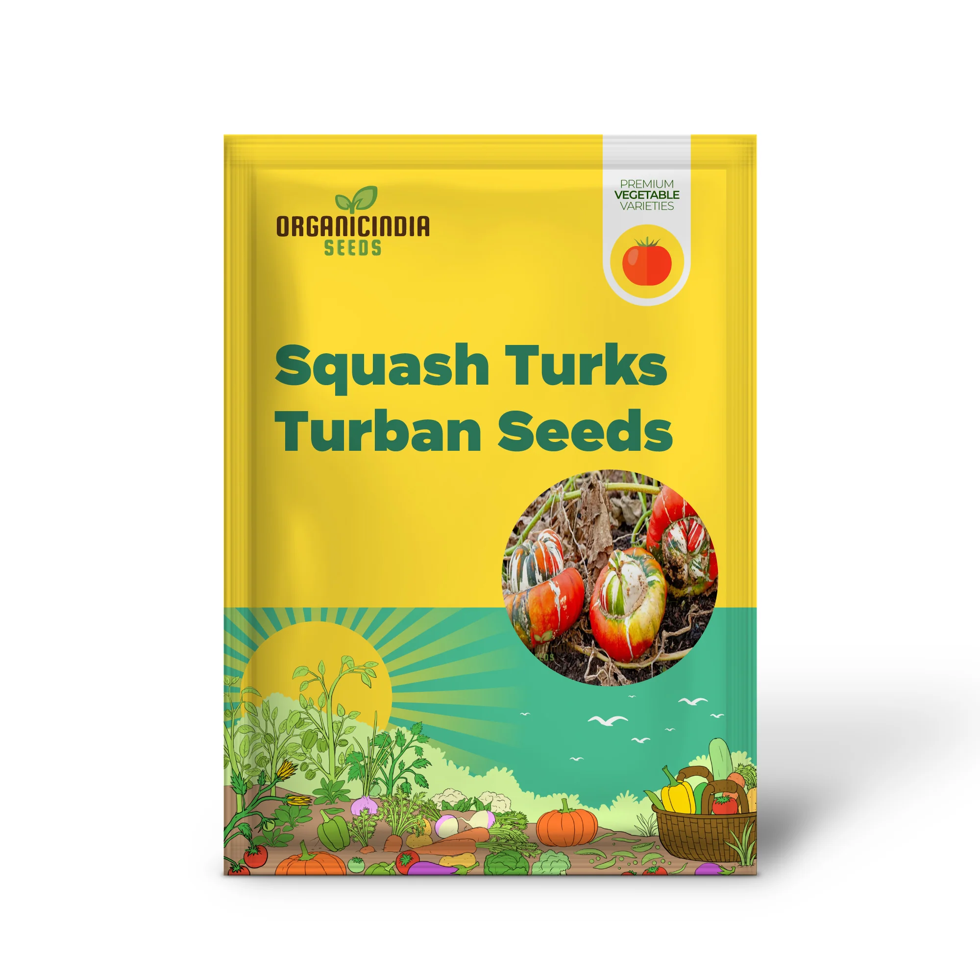 Winter Squash Turks Turban Seeds - Heirloom Vegetable Seeds for Fall Planting - Image 2