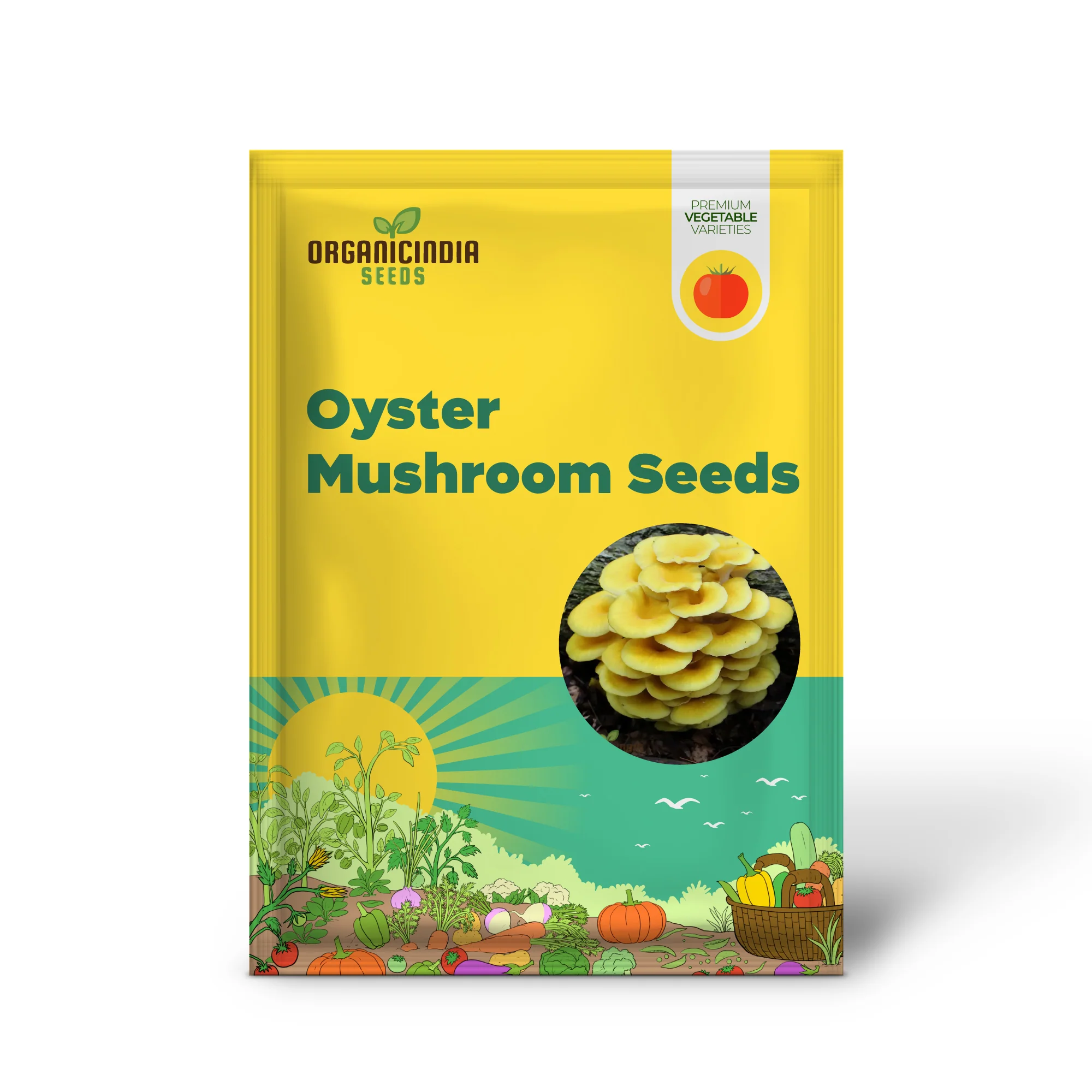 Yellow-Gold Oyster Mushroom with Premium Vegetable Seeds for a Stunning Addition to Your Culinary Garden - Image 2