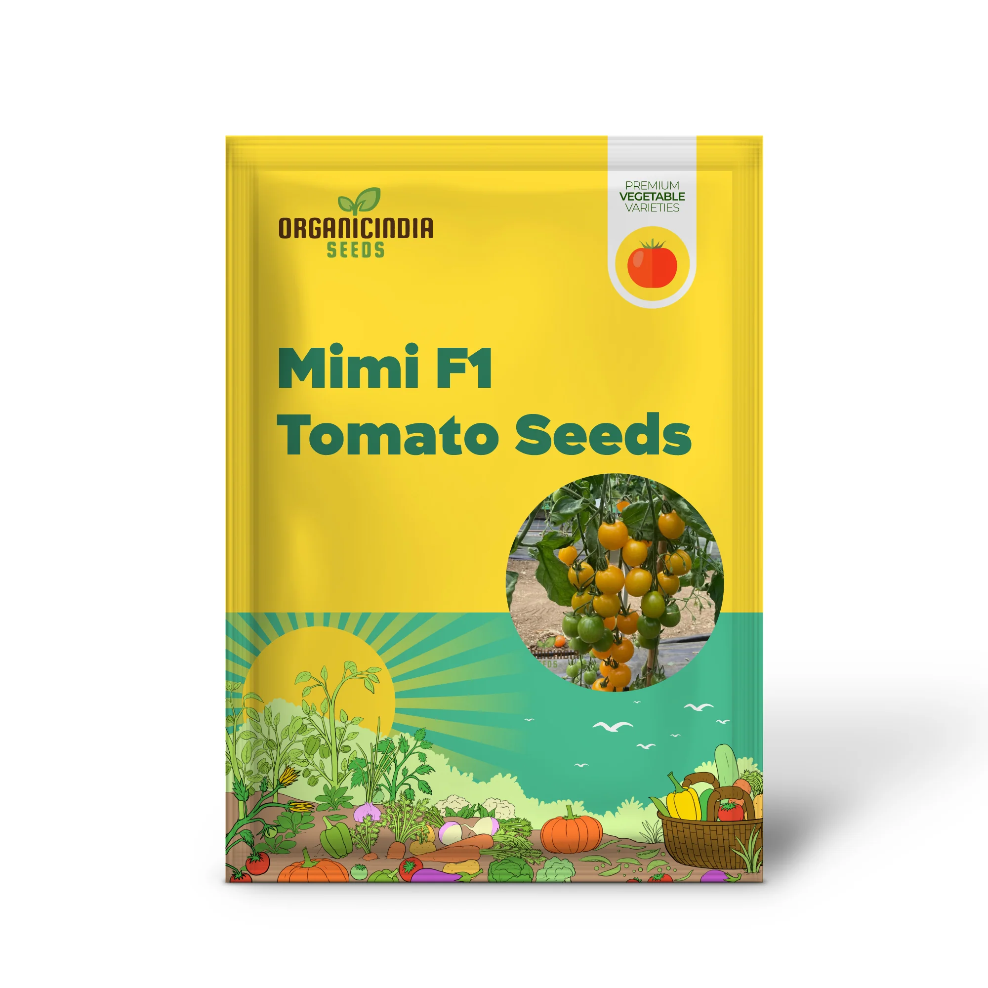 Yellow Mimi F1 Tomato Seeds , Premium Quality Seeds for Home Gardening Enthusiasts, High-Yielding and Disease-Resistant Variety - Image 2