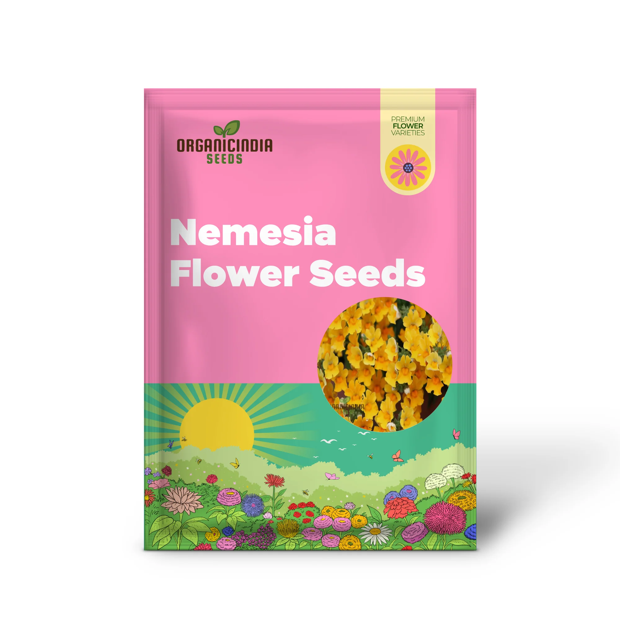 Yellow Nemesia Flower Seeds, Bright and Cheerful Blooms, Easy-to-Growing Vibrant and Lively Garden - Image 2