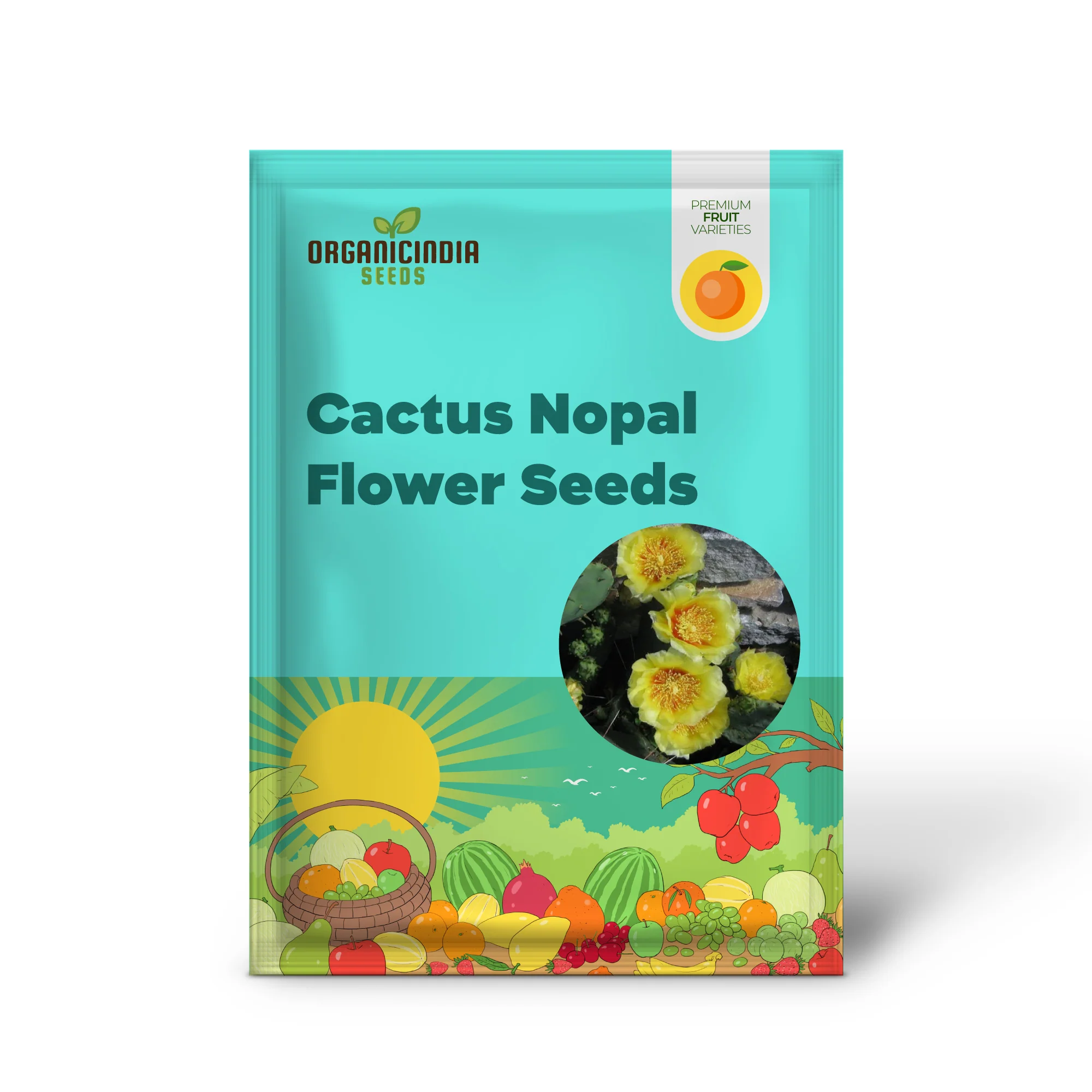 Yellow Prickly Pear Cactus Nopal Flower Seeds - Image 2