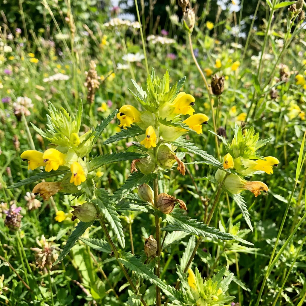 Yellow Rattle Flower Seeds (Rhinanthus minor) – Heirloom Wildflower Seeds for Meadows & Pollinator Gardens - Image 3