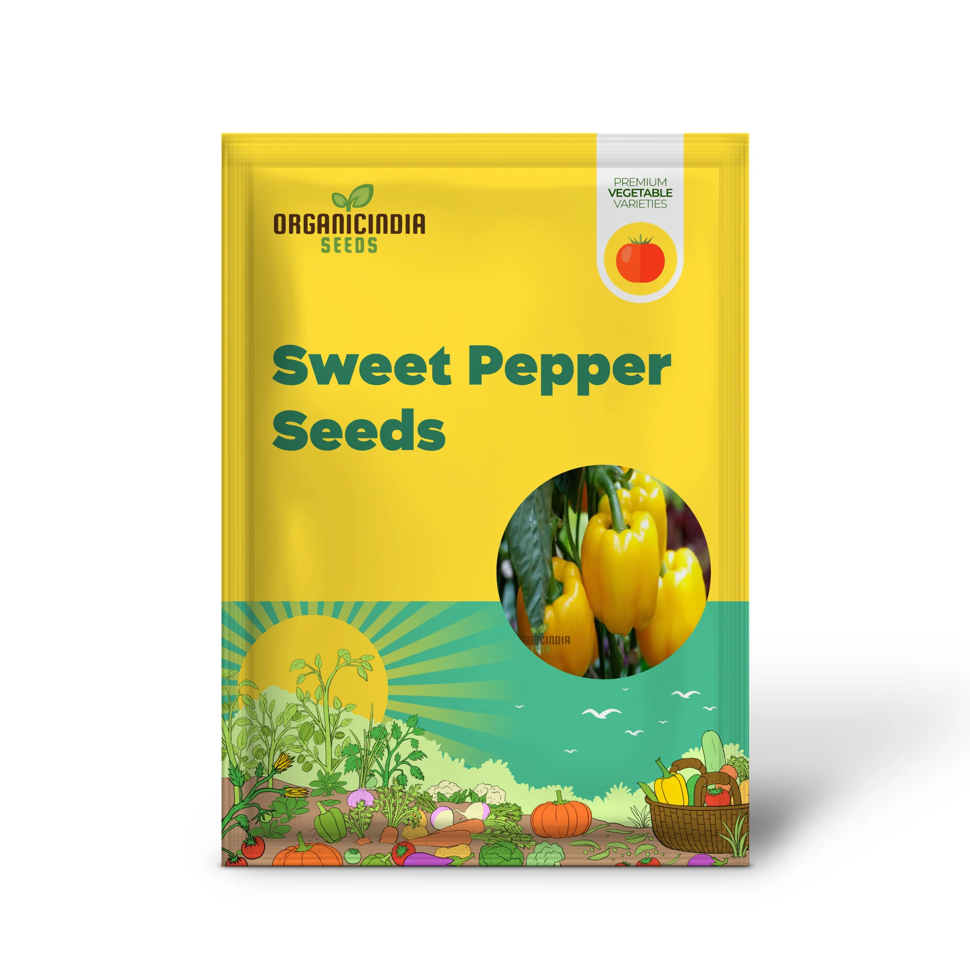 Yellow Sweet Pepper Vegetable Seeds, Bright and Crunchy Peppers for Fresh Garden Flavor - Image 2