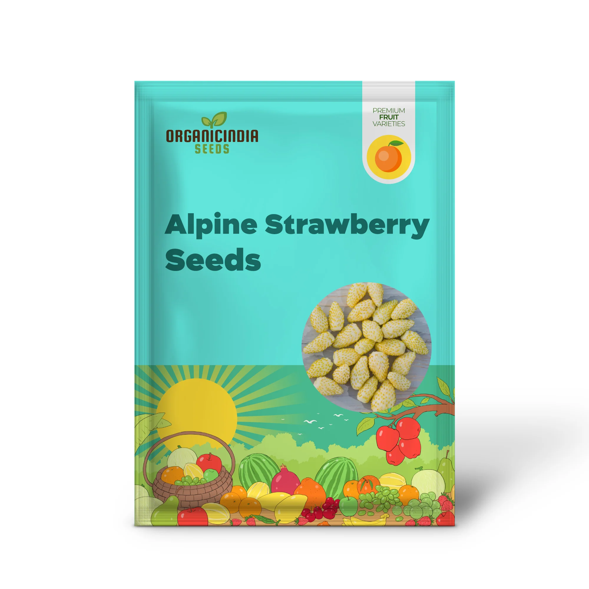 Yellow Wonder Alpine Strawberry (Fragaria vesca) – Seeds - Image 2