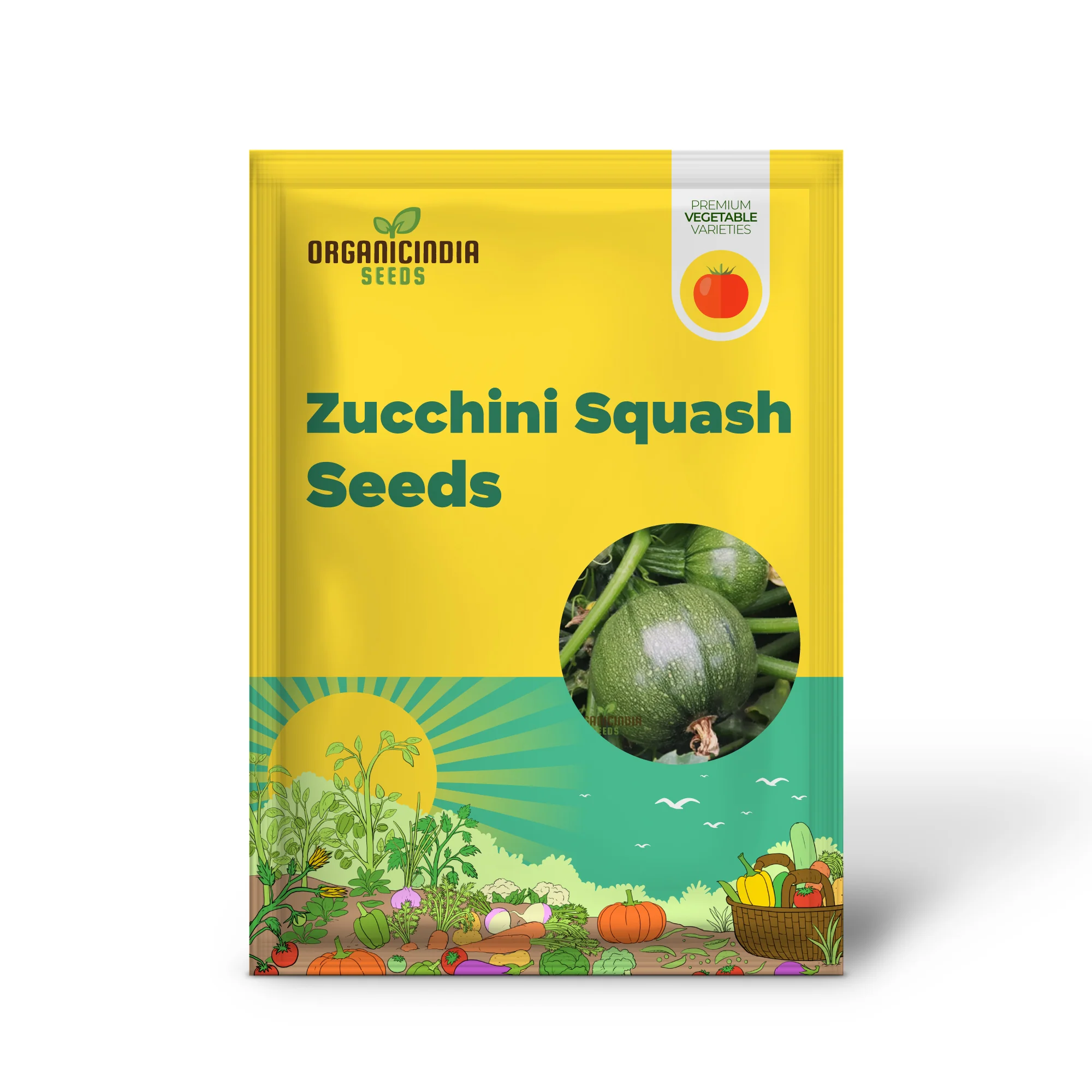 Zucchini Squash Round Hybrid Seeds, Elevate Your Gardening Experience with Nutritious, Flavorful Produce - Image 2